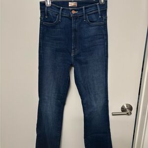 MOTHER Men's Dark Blue Bootcut Jeans